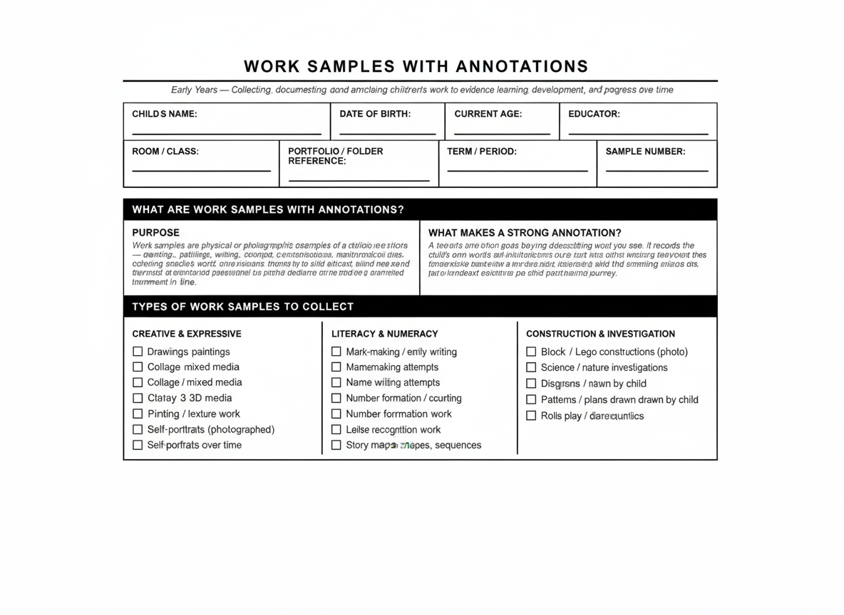 Templates for Early Years Educators | The Early Years Aca…